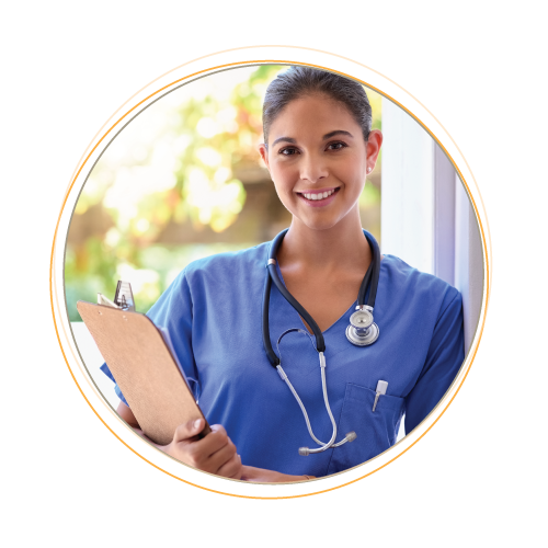 Clinical Professional in Scrubs smiling